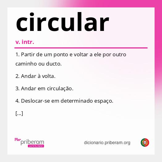 Significado de circular
